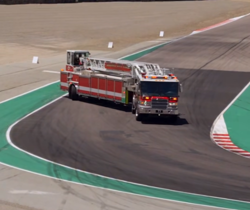 When the Fire Engine Steals the Show at a Ferrari Weekend