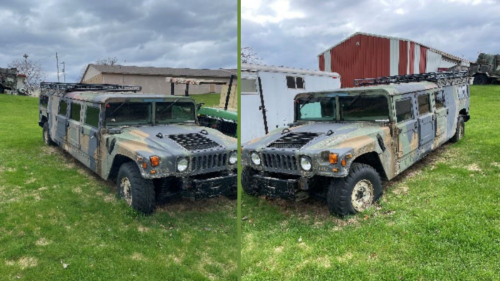 A Rare 6-Door Humvee Just Showed up at a Michigan Township Auction, and Bidding Ends Soon
