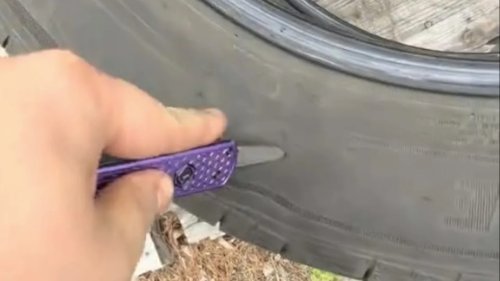 This Mechanic Says He Deliberately Damages Discarded Tires Before Removing Them
