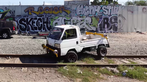 YouTuber Customized JDM Kei Truck To Drive On Abandoned Railroads