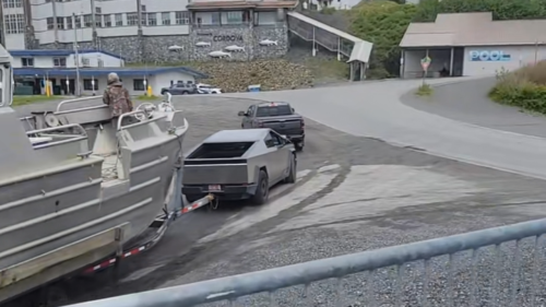 People Thought They Were Watching a Cybertruck Tow a Boat, But a Ram Was Doing the Actual Work After All