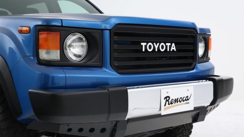 Three Modern Tacomas With Boxy 1980s Land Cruiser-Style Front Ends Are Up For Sale