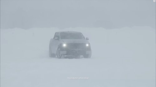 Does Ford website hidden in electric truck camo hint at vintage name?