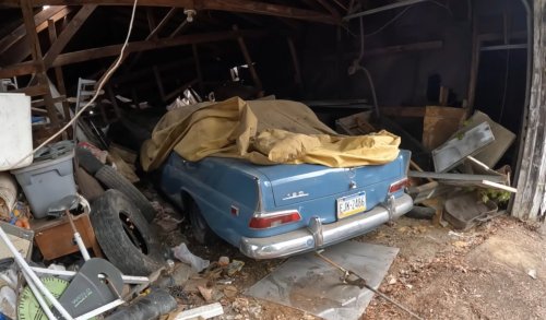 Saved From a Crumbling Barn: This 1965 Mercedes-Benz W110 Fintail Lives to Drive Again