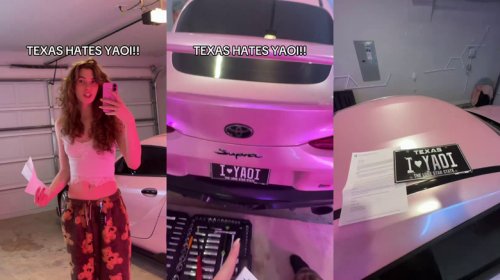 Texas Revokes Femboy's Yaoi License Plate, But He's Fighting Back
