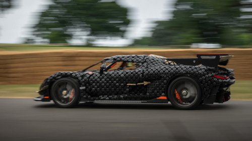 Lego's Full-Size Koenigsegg Sadair's Spear Took On Goodwood Hill Climb And Set A New Speed Record