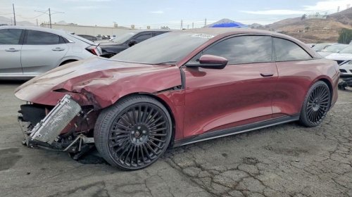 Shaq's Custom Lucid Air Coupe Is Up For Auction At A Copart Salvage Yard