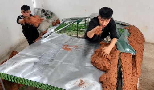 YouTubers Hand-Crafted a Lamborghini Revuelto From Scratch Using Mud, Fiberglass, and an Old Nissan