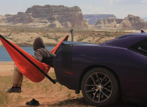 This V8 Dodge Challenger Has a Shower, a Stove, a Gym, and a Sink—and It Drives Around the World