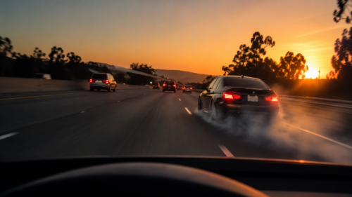 BMW Driver Starts an Impromptu Highway Race But Ends Immediately in Violent Crash