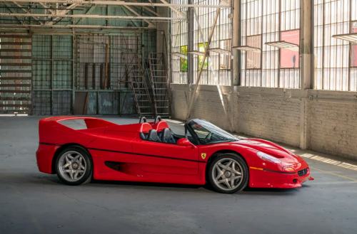 Mike Tyson’s 202-MPH Ferrari F50 Heads to Auction—Signed Boxing Gloves Included