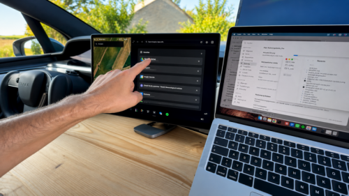 Tesla Owner Turned His Car’s Touchscreen Into a MacBook Second Monitor — And It Actually Works