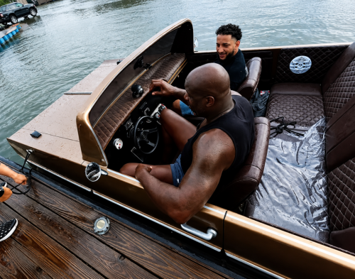 Shaq Just Took Delivery of the World’s First 1964 Impala Jetboat—Yes, You Read That Right