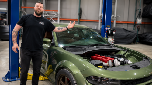 He Ripped the 797-HP Hellcat Redeye V8 Out—Then Replaced it With a Honda K24 Turbo