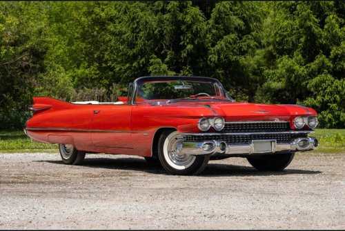 Petersen-Linked 1959 Cadillac Series 62 Convertible Chases Hagerty's Six-Figure Mark on Bring a Trailer