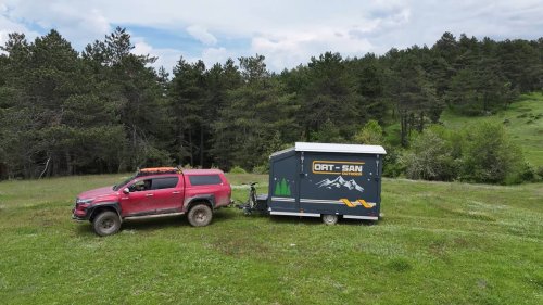 This Compact Camper Opens Like an Accordion and Turns Into a Tiny Off-Grid Cabin