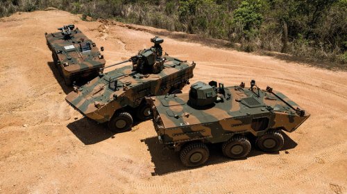 This Brazilian Armored Vehicle Is A 40,000 Pound Amphibious Beast