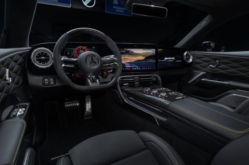 Mercedes-AMG's Electric GT 4-Door Coupe Has a Transmission Tunnel, But Not for the Reason You Think