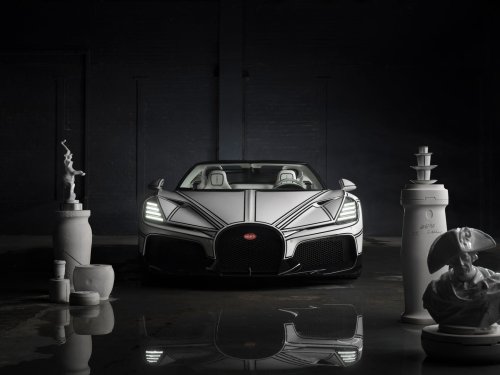 Bugatti's W16 Mistral ‘Blanc Éternel’ Is a Salute to Porcelain With a 'Take on Me' Vibe