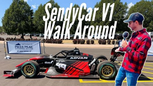 This V8 Racecar Made to Dominate Pikes Peak Uses Welded Together Superbike Motors, and One Big Turbo
