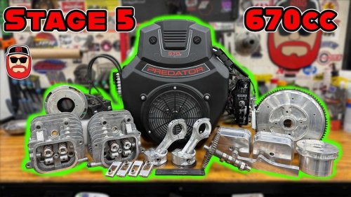 Some Lunatic Is Putting A Turbo Onto a Harbor Freight Motor. Plans Insane Go-Kart