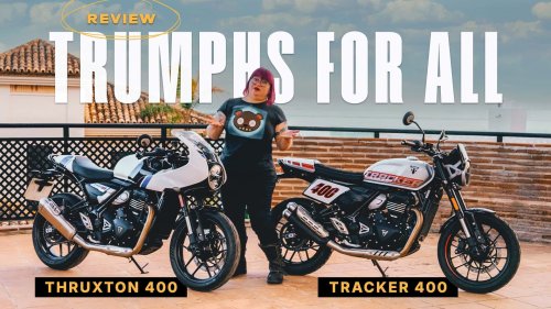 Video Review: I Tested The Triumph Thruxton 400 and Tracker 400 Motorcycles