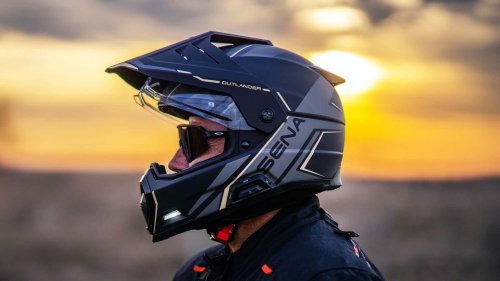 Sena Built An Adventure Motorcycle Helmet With Comms. It Also Has Brakelights