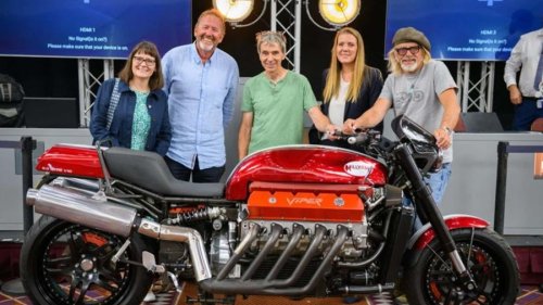 Thank Goodness, The Guy Who Just Won That Viper V10 Custom Motorcycle Plans To Ride It