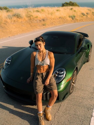 Sara Saffari Pushes Brand-New $250K Porsche to 130 MPH and Acts Surprised When the Check Engine Light Comes On