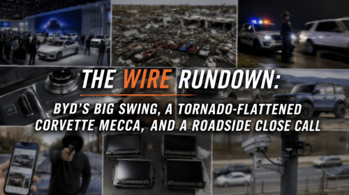 The Wire Rundown: BYD’s Big Swing, a Tornado-Flattened Corvette Mecca, and a Roadside Close Call