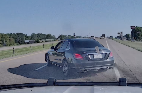 Mercedes C300 Flees Trooper, Hits Semi Head-On the Wrong Way on I-55