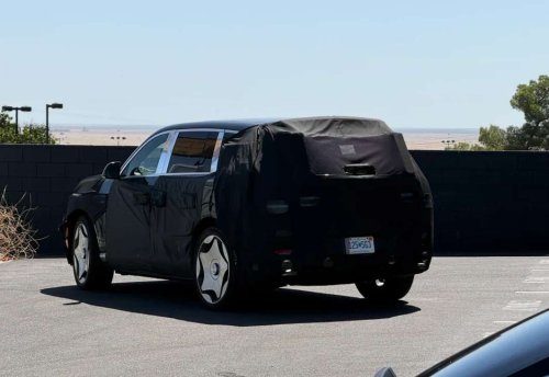Camouflaged Genesis SUVs at a California charger spark buzz over the long-rumored GV90