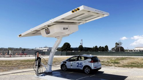 California city adds six off-grid solar EV chargers, four for fleets, and two at the airport