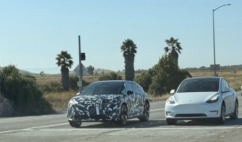 Lucid Cosmos caught testing next to a Tesla Model Y in revealing first look