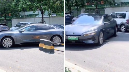 Viral video shows BYD sedan pulling off a tank turn in a gap that would trap most cars