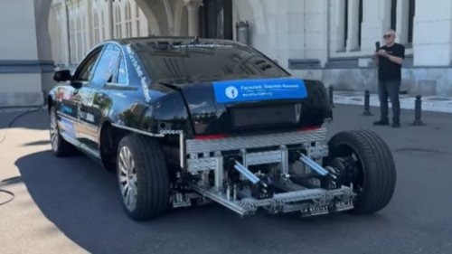This Audi Moves Like a Deranged Zombie Because It’s Powered by Compressed Air