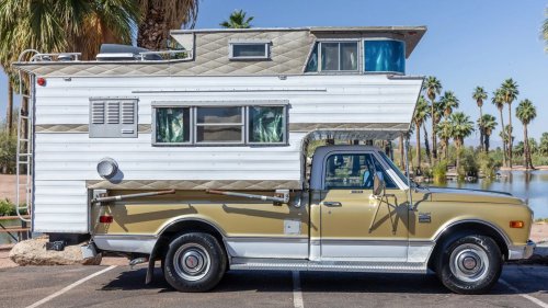 1968 Chevy Truck With a Three-Story Slide-In Camper Is Your Ticket to Good Times