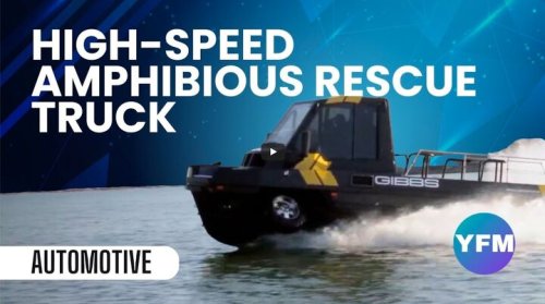 High-Speed Amphibious Rescue Truck: From Truck to Boat in 10 Seconds