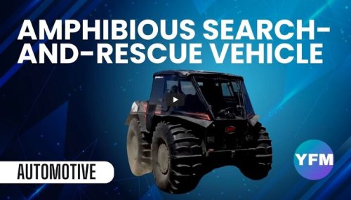 Amphibious Search-and Rescue Vehicle: This Vehicle Drives on Land and Water