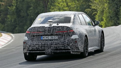 BMW, BMW M3, New electric BMW M3 caught testing on the Nurburgring with aggressive styling