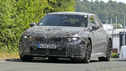 New electric BMW M3 caught testing on the Nurburgring with aggressive styling