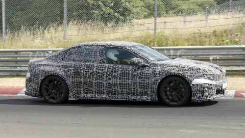 New electric BMW M3 caught testing on the Nurburgring with aggressive styling