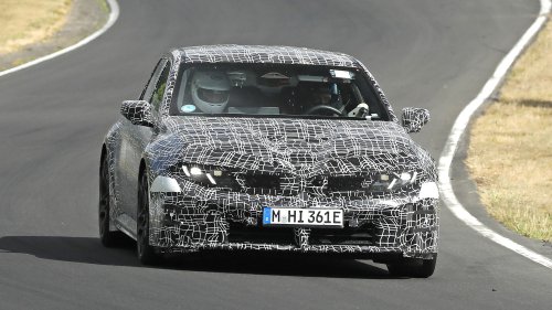 New electric BMW M3 caught testing on the Nurburgring with aggressive styling