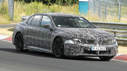 BMW, New electric BMW M3 caught testing on the Nurburgring with aggressive styling