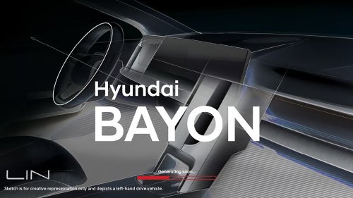 Hyundai, Hyundai Bayon, New Hyundai Bayon takes shape as futuristic design sketches break cover