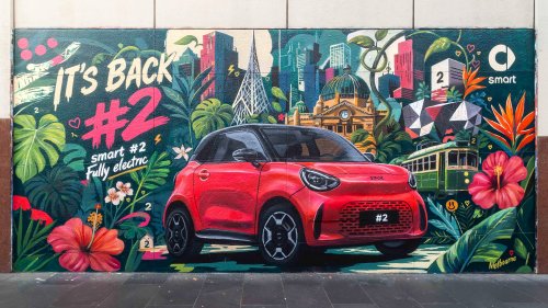 Smart #2 murals reveal electric city car’s design