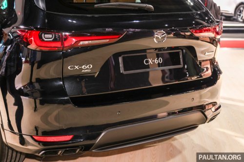 Mazda CX-60 officially open for booking in Malaysia – CBU, sole 2.5L NA variant only; RM200,510 OTR est