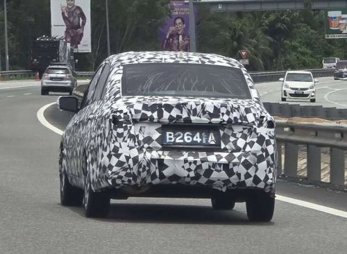 Proton, 2025 Proton Saga MC3 seen at night – rear taillights with S70-like LED signature; LED projector headlamps