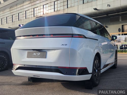 Xpeng, XPeng X9, 2026 Xpeng X9 EV in Malaysia – self-righting centre caps, still with 320 PS, 590 km WLTP range; fr RM281k