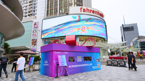 Chery, SUV, Mystery Chery new model hidden in a box at Starhill, Bukit Bintang – identify the SUV correctly, get a gift